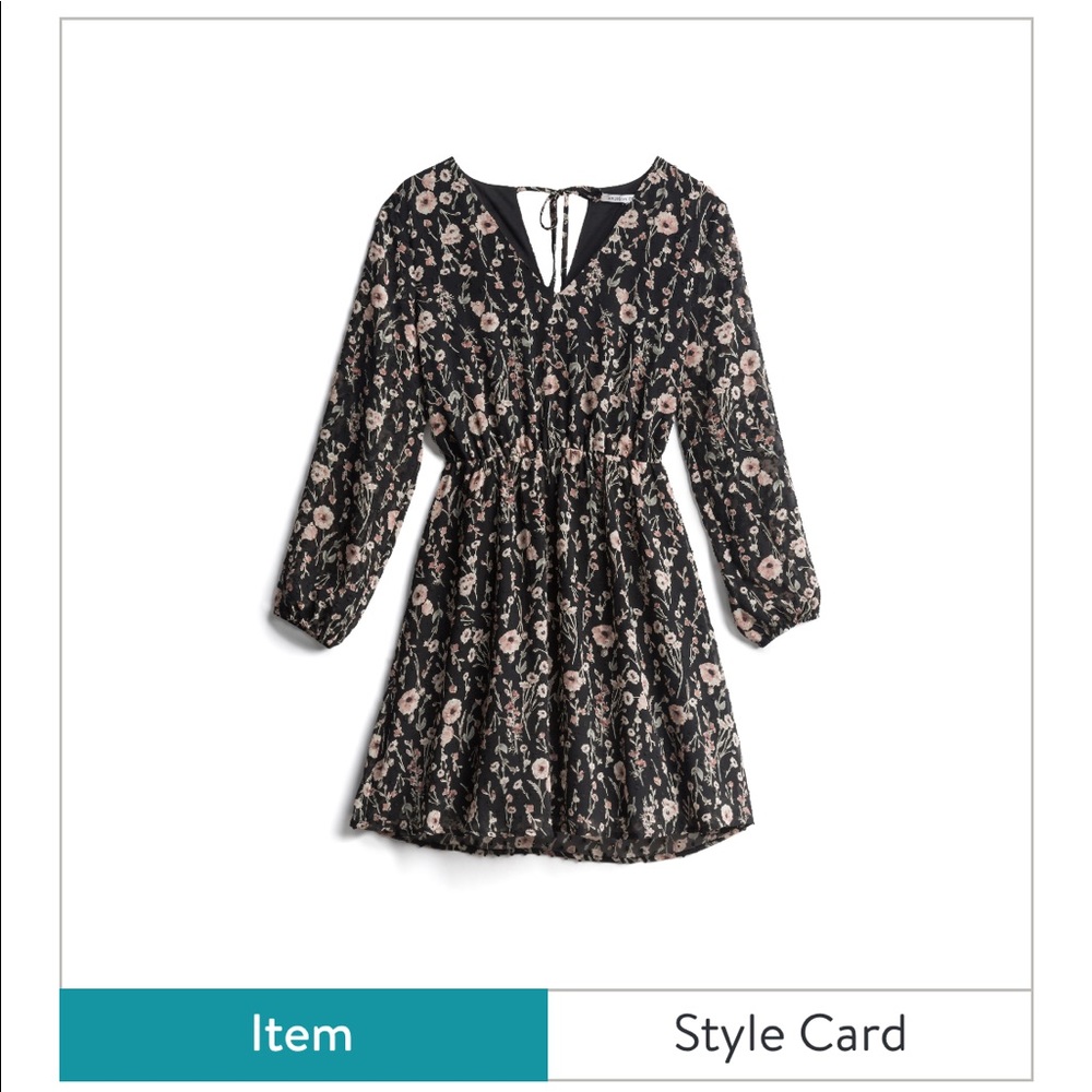 Stitch Fix Collective Concepts Floral Dress Black